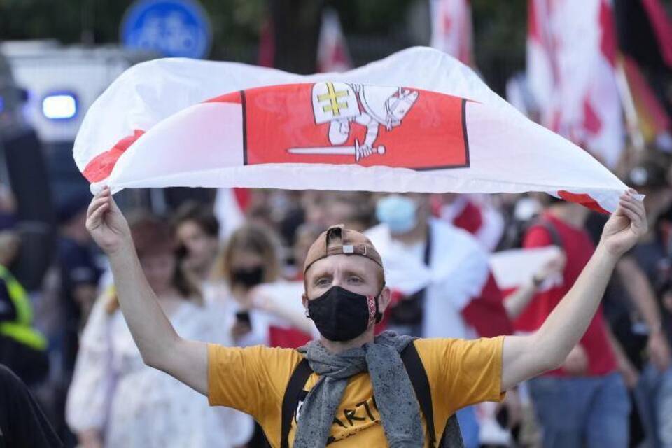 Proteste gegen Lukaschenko in Polen Proteste gegen Lukaschenko in Polen