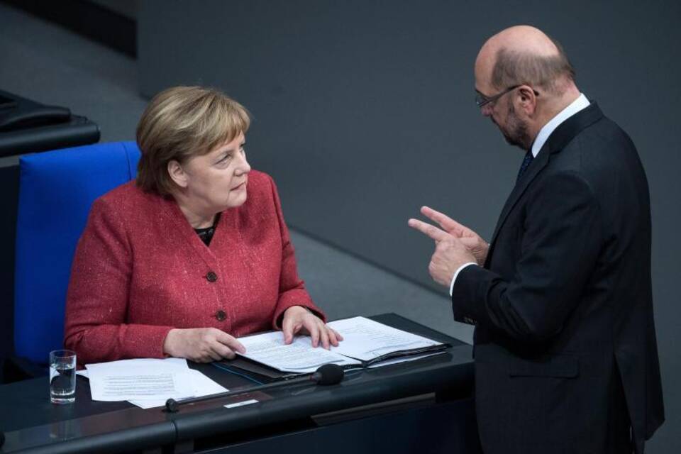 Merkel und Schulz