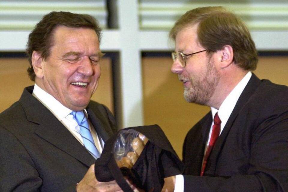 Gerhard Schröder und Hans-Jürgen Uhl