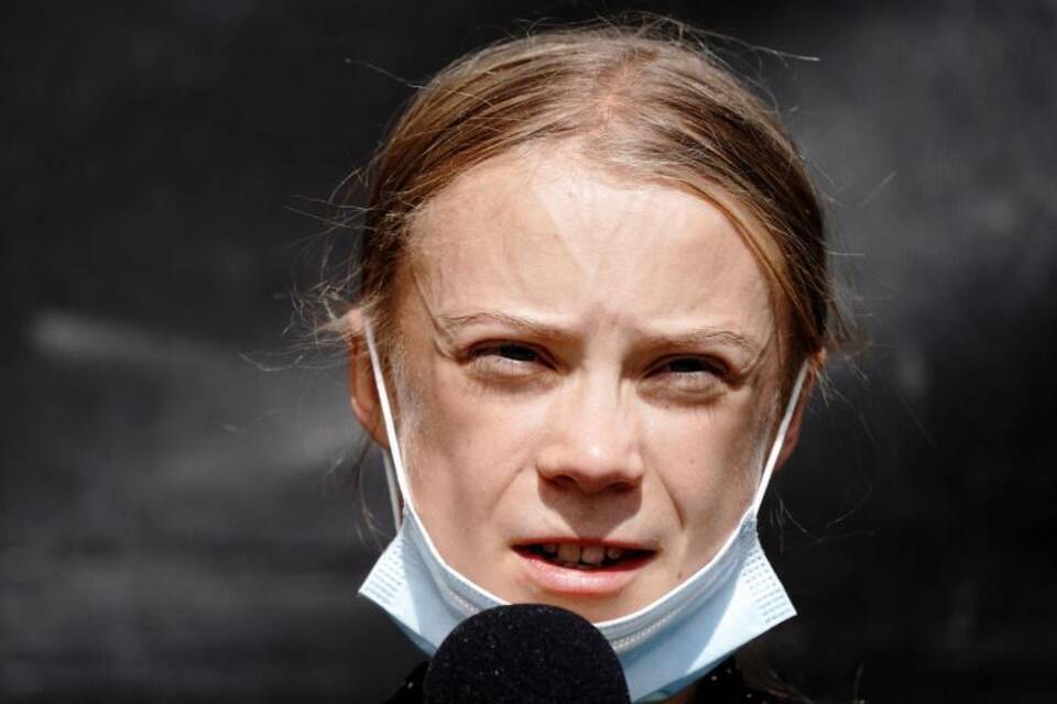 Klimaaktivistin Greta Thunberg Klimaaktivistin Greta Thunberg