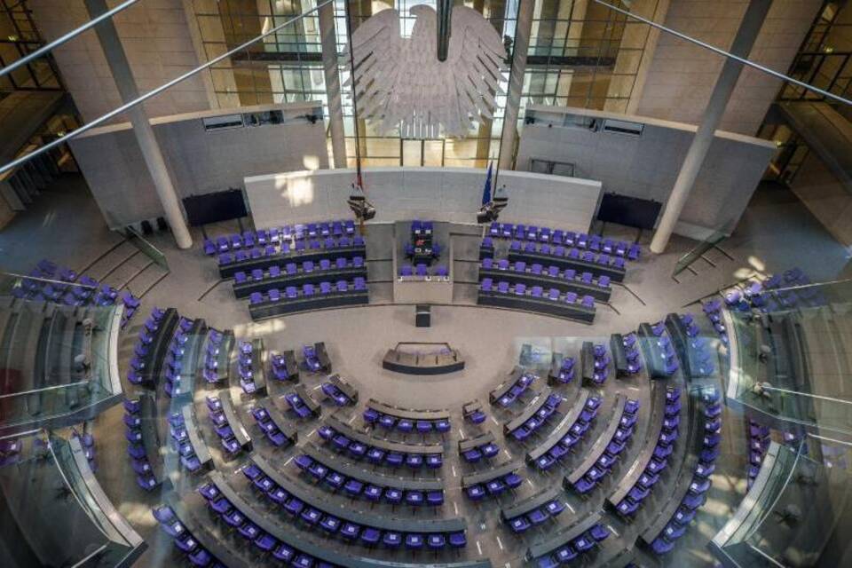 Plenarsaal im Bundestag