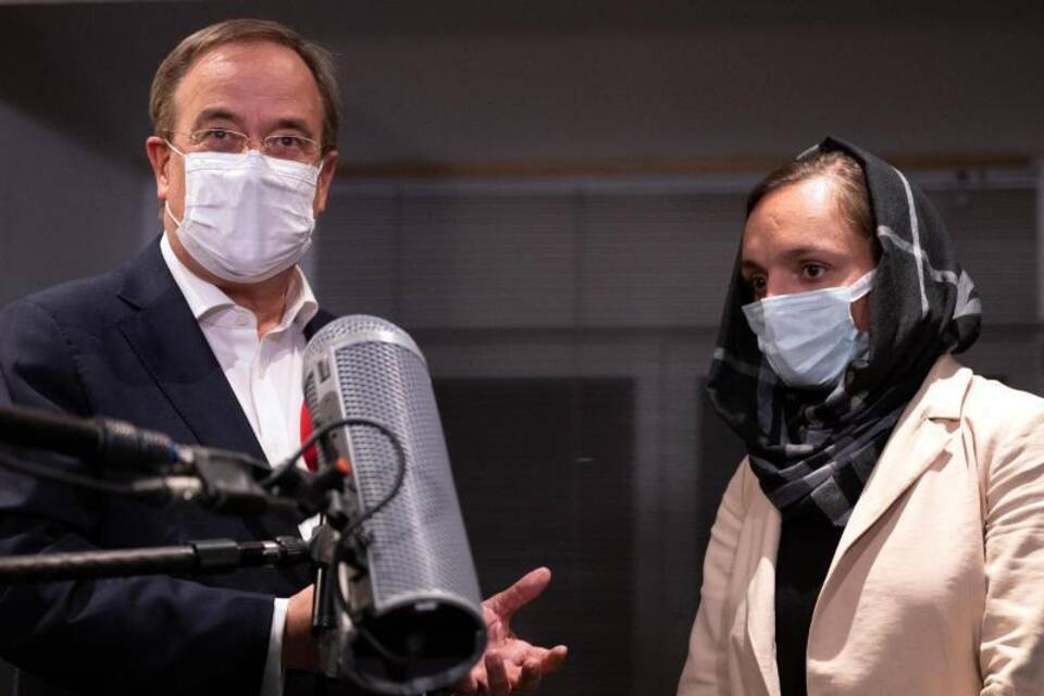 Armin Laschet und Zarifa Ghafari Armin Laschet und Zarifa Ghafari