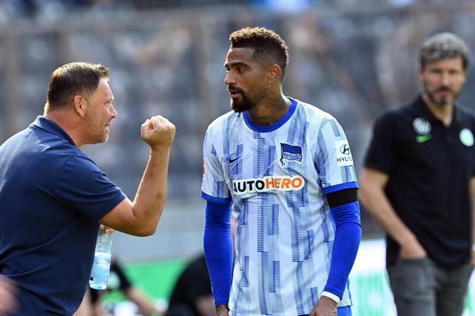 Pal Dardai und Kevin-Prince Boateng Pal Dardai und Kevin-Prince Boateng