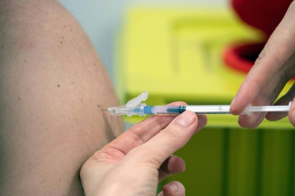 Impfung in der Uniklinik