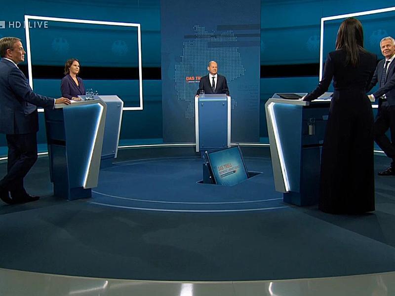 Bundestagswahl: TV-Triell zeigt Gemeinsamkeiten der ...
