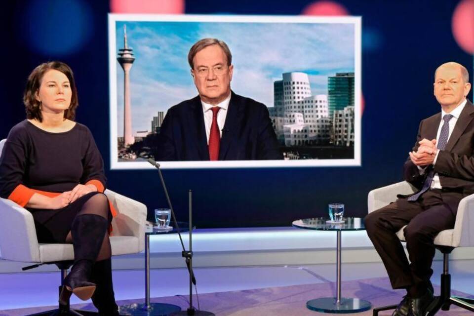 Baerbock, Laschet und Scholz Baerbock, Laschet und Scholz
