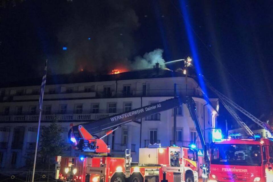 Großbrand in Luxushotel