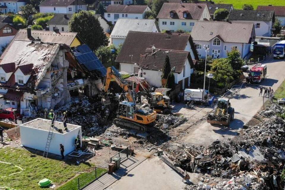 Explosion in Wohnhaus in Oberbayern