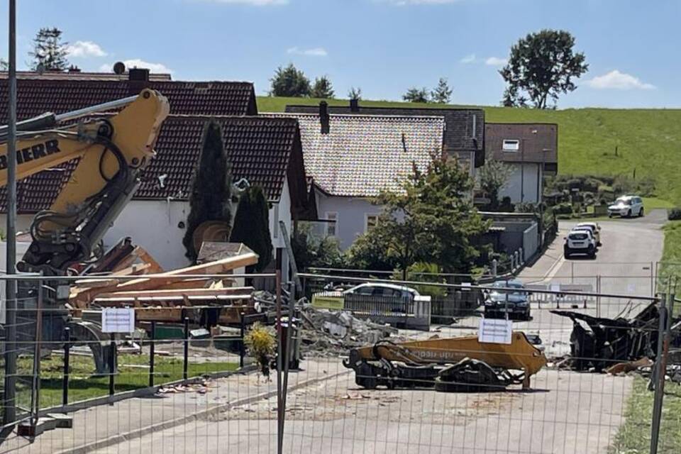 Hausexplosion in Rohrbach Hausexplosion in Rohrbach
