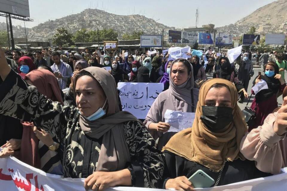 Proteste für Frauenrechte in Kabul Proteste für Frauenrechte in Kabul