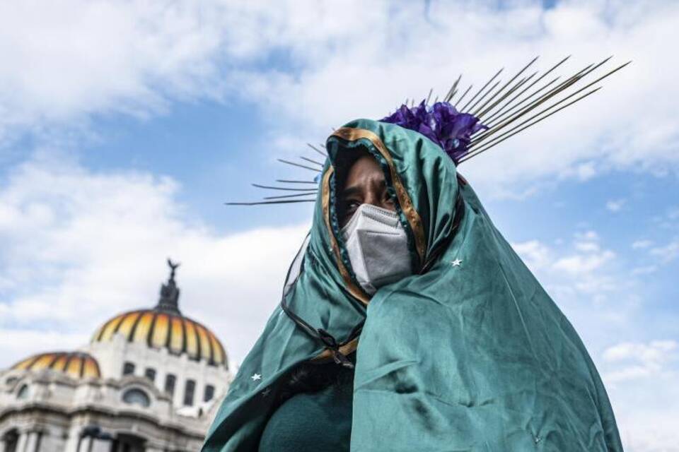 Demonstration in Mexiko