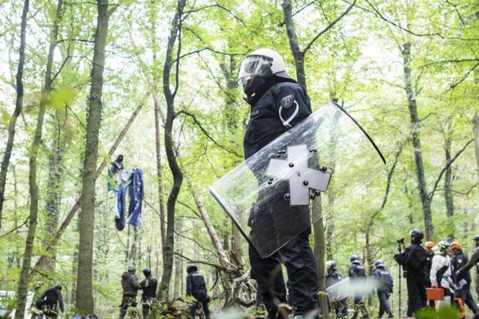 Räumung im Hambacher Forst Räumung im Hambacher Forst