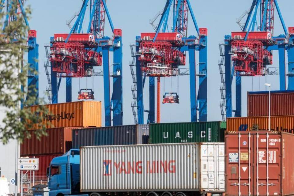 Container am Hamburger Hafen