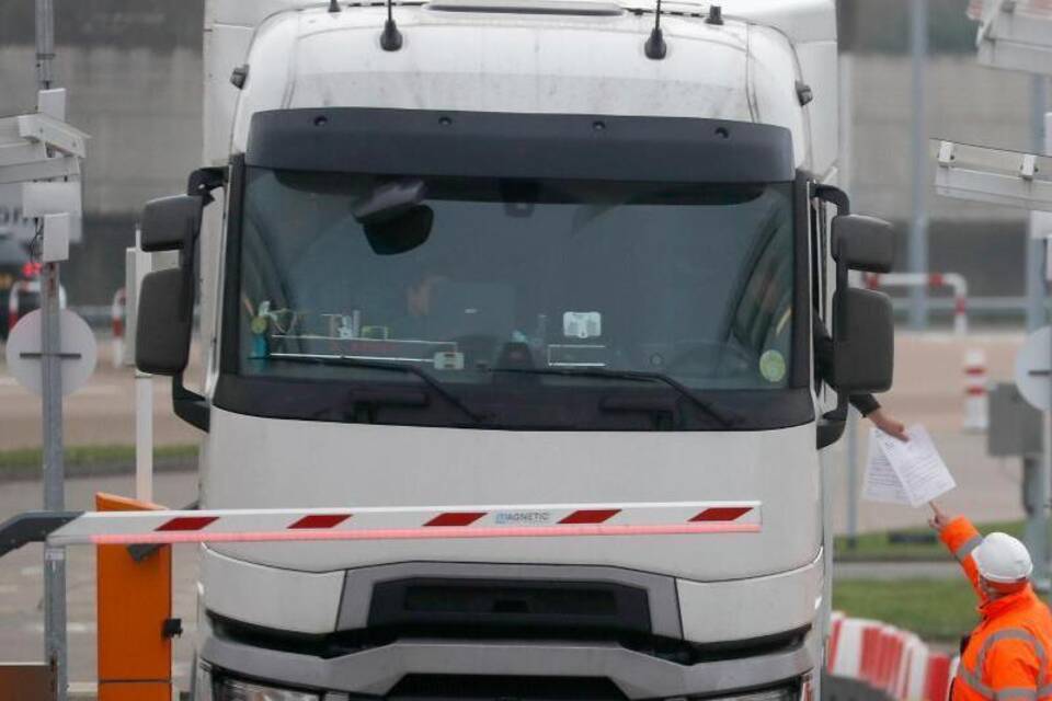 LKW am Eurotunnel