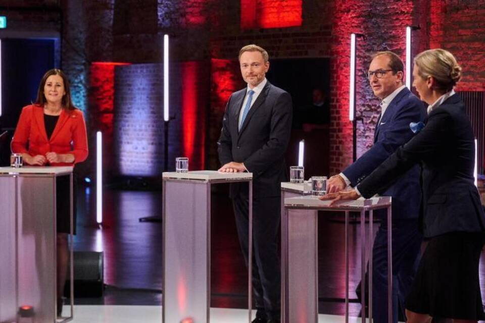 Der Vierkampf nach dem TV-Triell Der Vierkampf nach dem TV-Triell