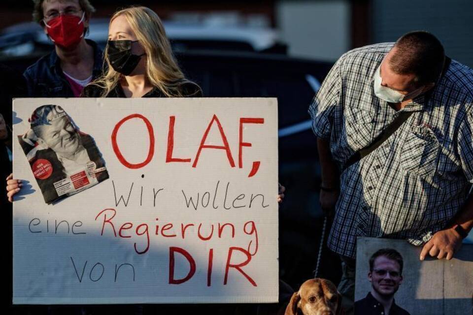 SPD-Fans für Olaf Scholz
