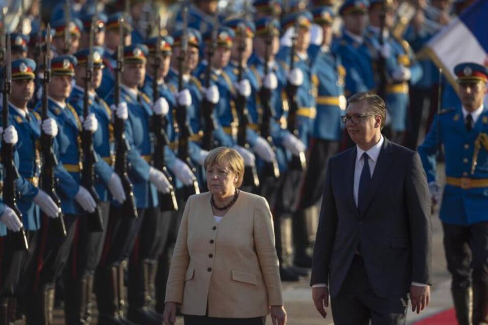 Angela Merkel in Serbien