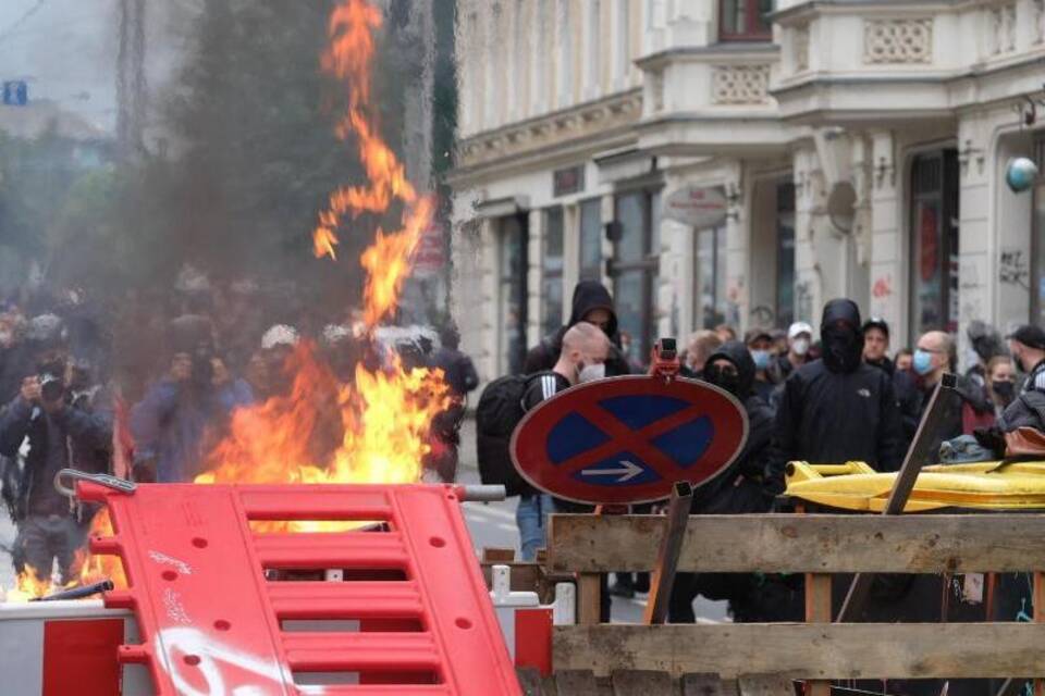 Ausschreitungen in Leipzig Ausschreitungen in Leipzig