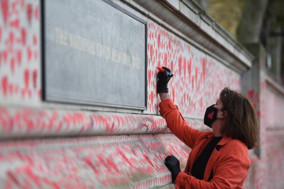 Covid-Gedenkmauer