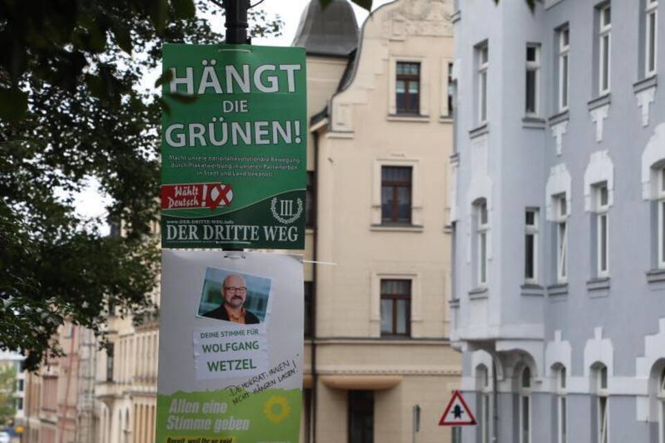 «Hängt die Grünen»-Wahlplakat «Hängt die Grünen»-Wahlplakat