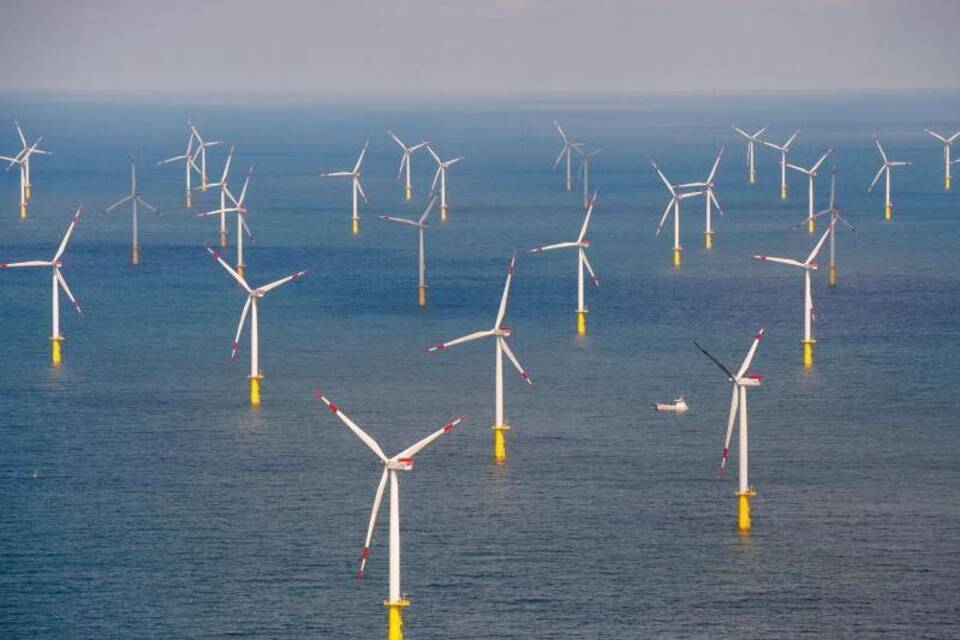 Windpark  in der Nordsee