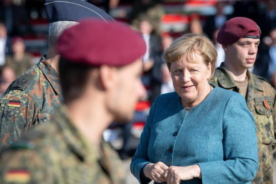 Merkel in Seedorf Merkel in Seedorf