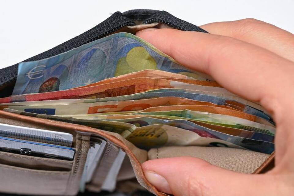 Geld im Portemonnaie Geld im Portemonnaie