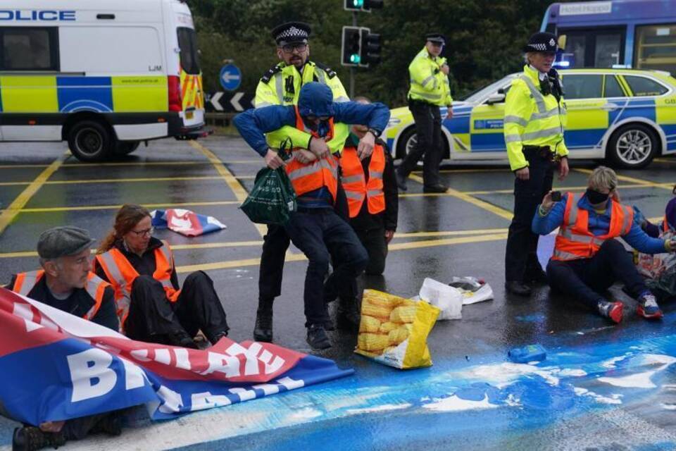 Klimaproteste in Großbritannien Klimaproteste in Großbritannien
