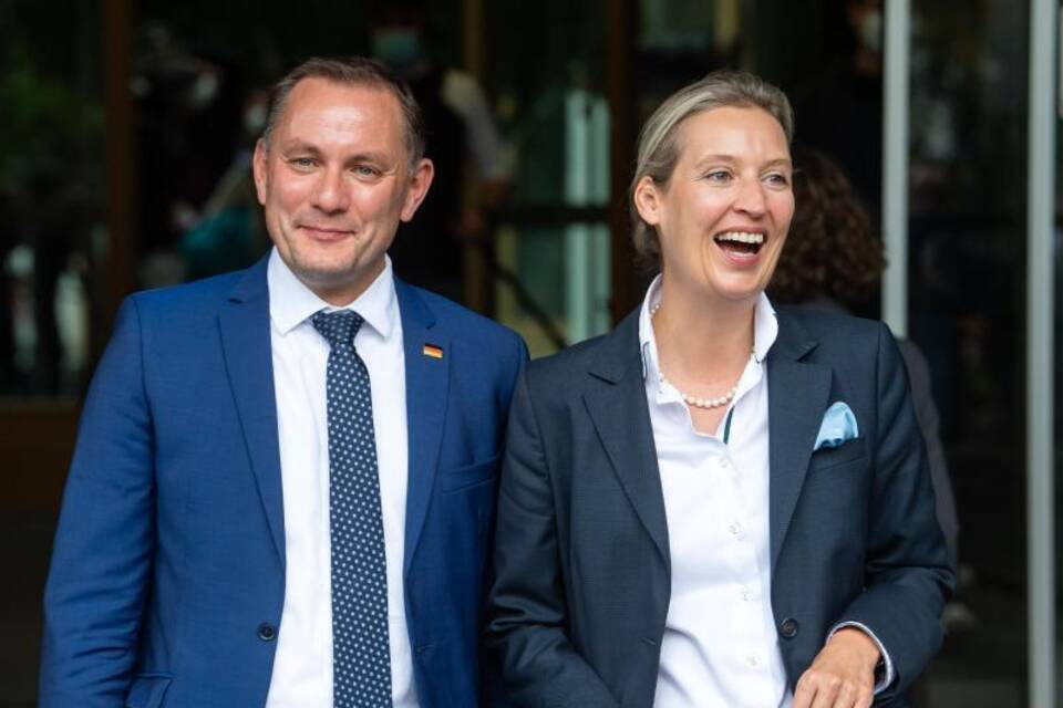 Tino Chrupalla und Alice Weidel