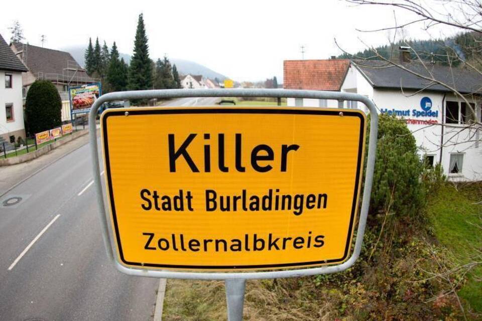 Killer-Ortsschild