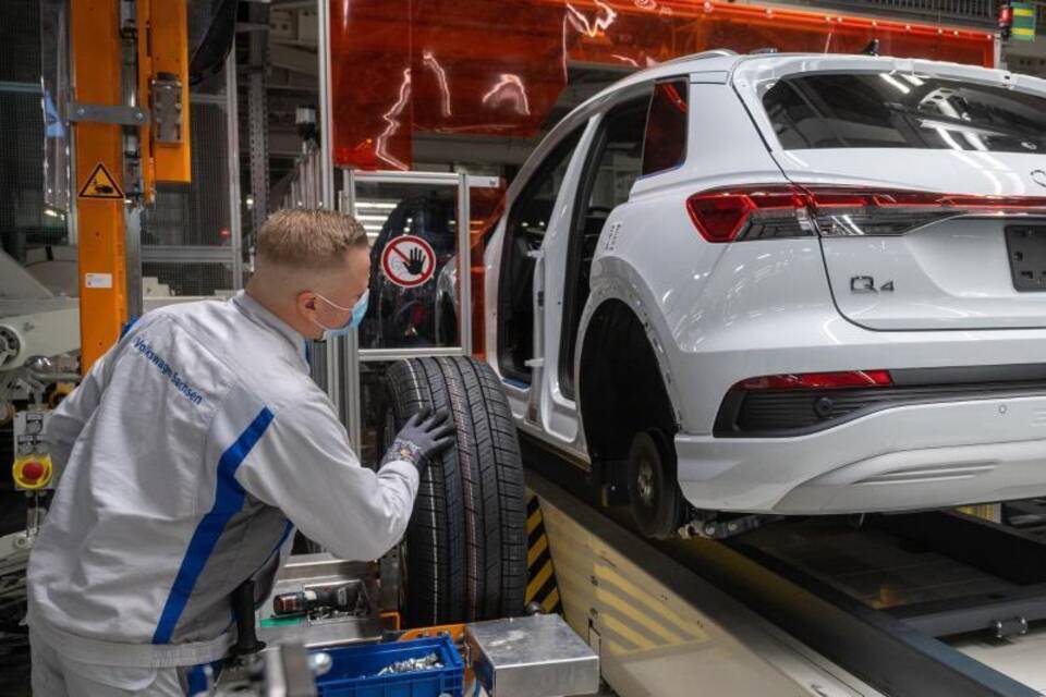 Produktion im VW-Werk Zwickau