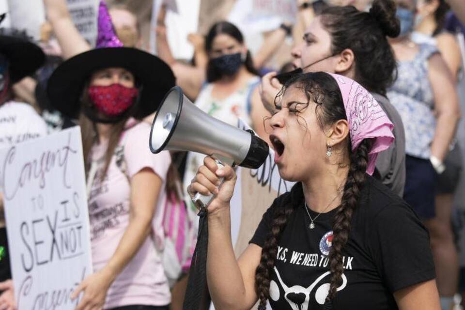 Demonstration gegen Abtreibungsgesetz