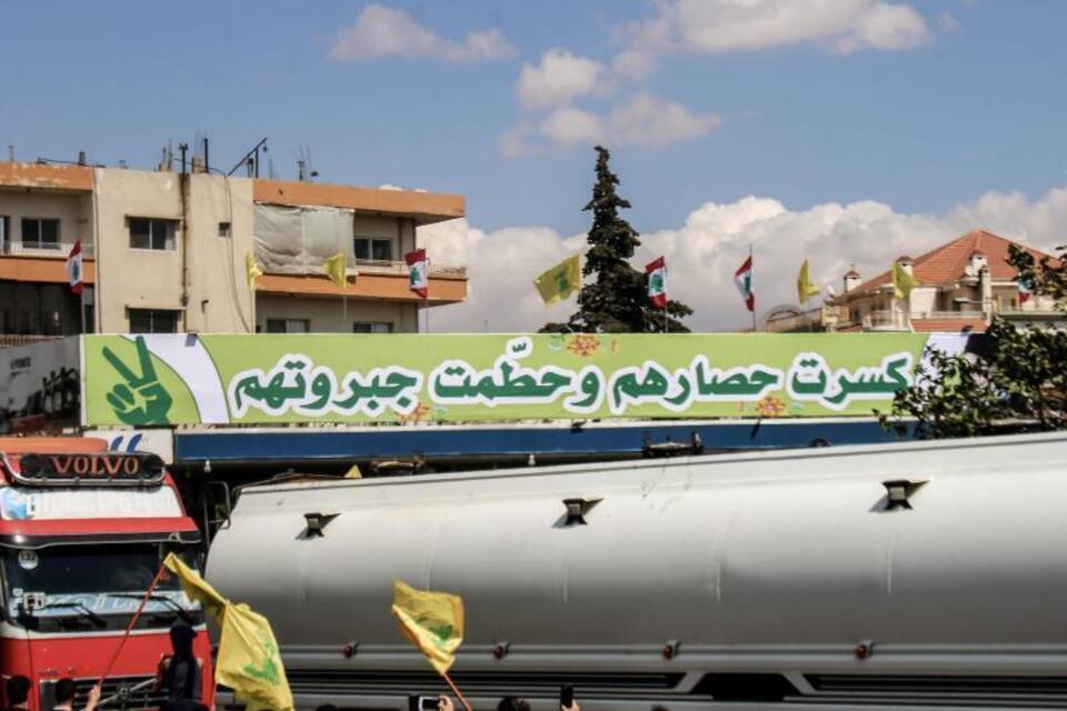 Iranische Kraftstofflieferung in den Libanon