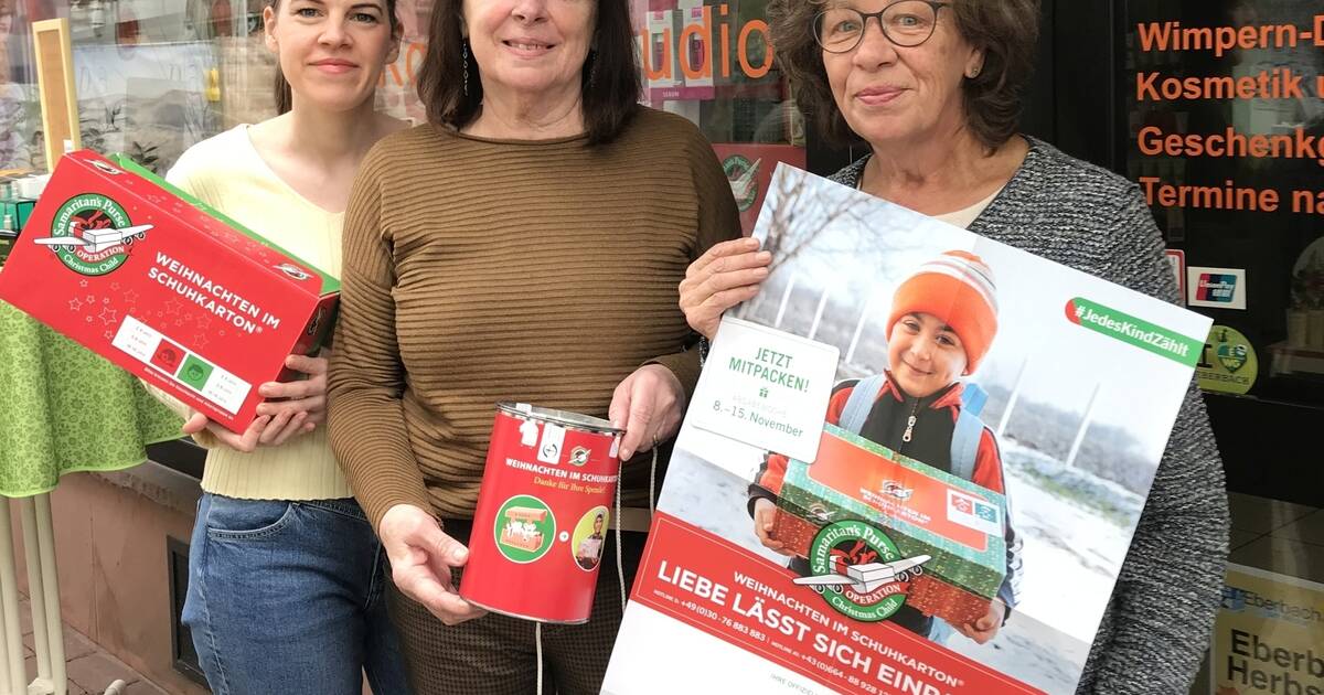 Weihnachten Im Schuhkarton Eberbacher Packchen Soll Kinderaugen Zum Leuchten Bringen Eberbach Rnz