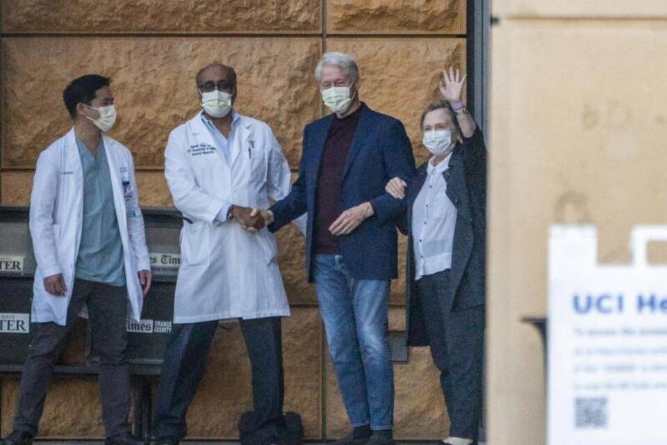 Bill Clinton aus Krankenhaus entlassen Bill Clinton aus Krankenhaus entlassen