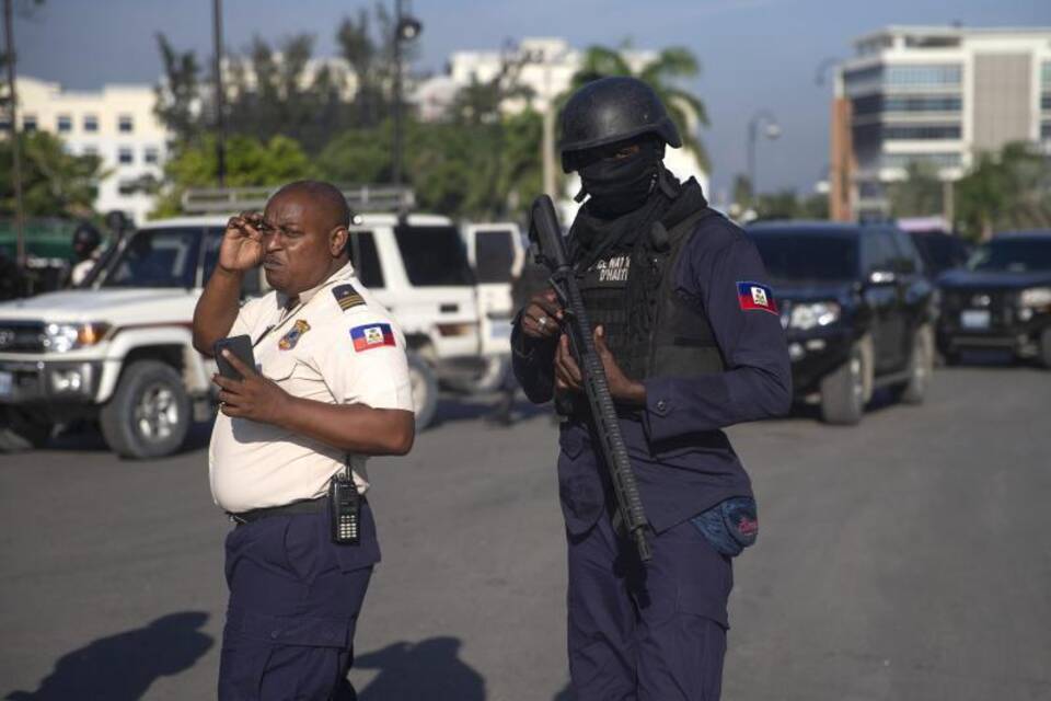 Bewaffnete Sicherheitskräfte in Haiti