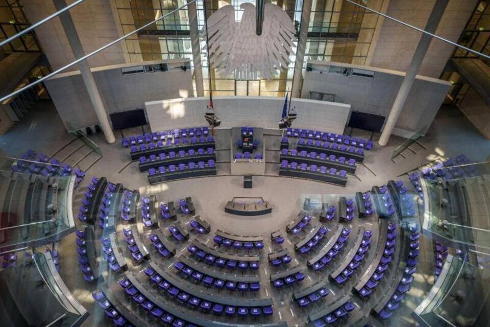 Plenarsaal im Bundestag