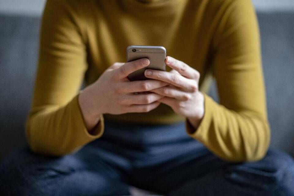 Smartphone-Nutzerin Smartphone-Nutzerin
