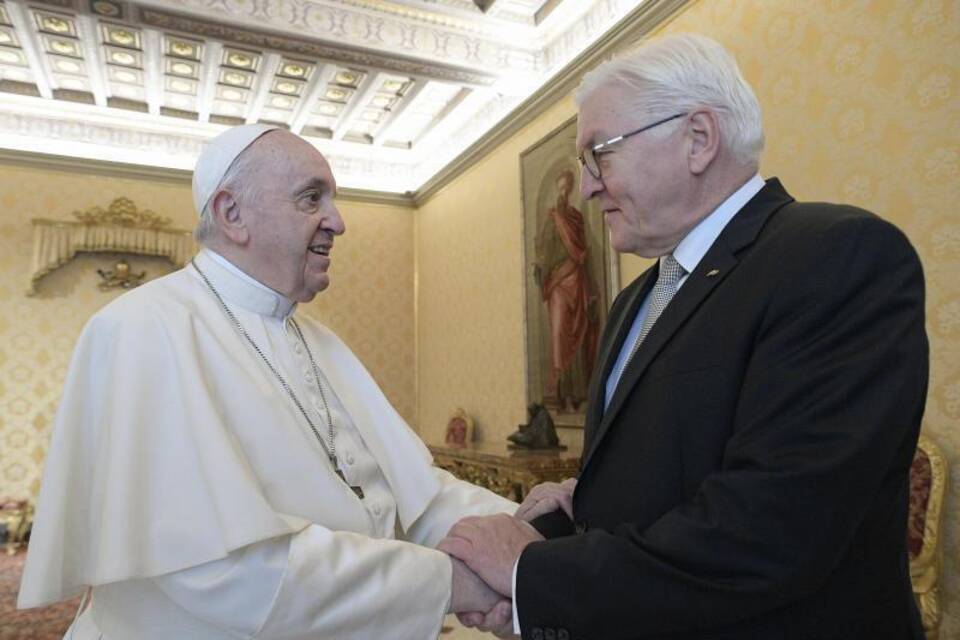 Papst und Steinmeier