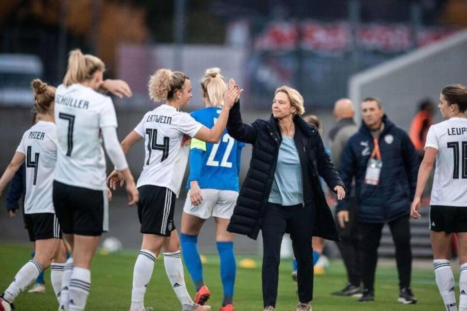 Zufriedene Bundestrainerin Zufriedene Bundestrainerin