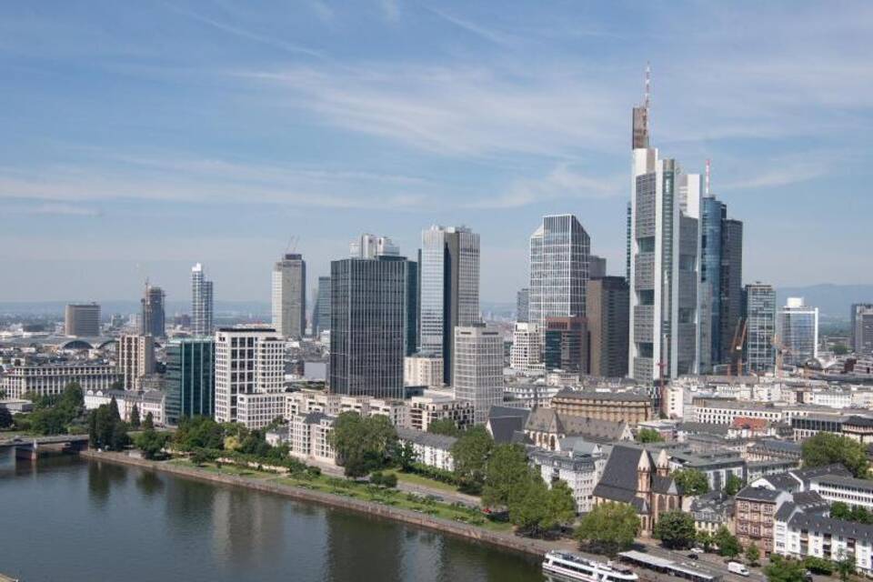 Bankenskyline von Frankfurt am Main