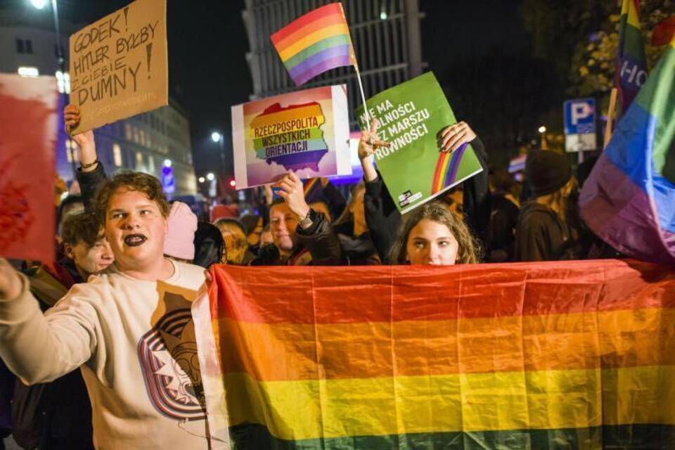 LGBT-Demos in Polen LGBT-Demos in Polen