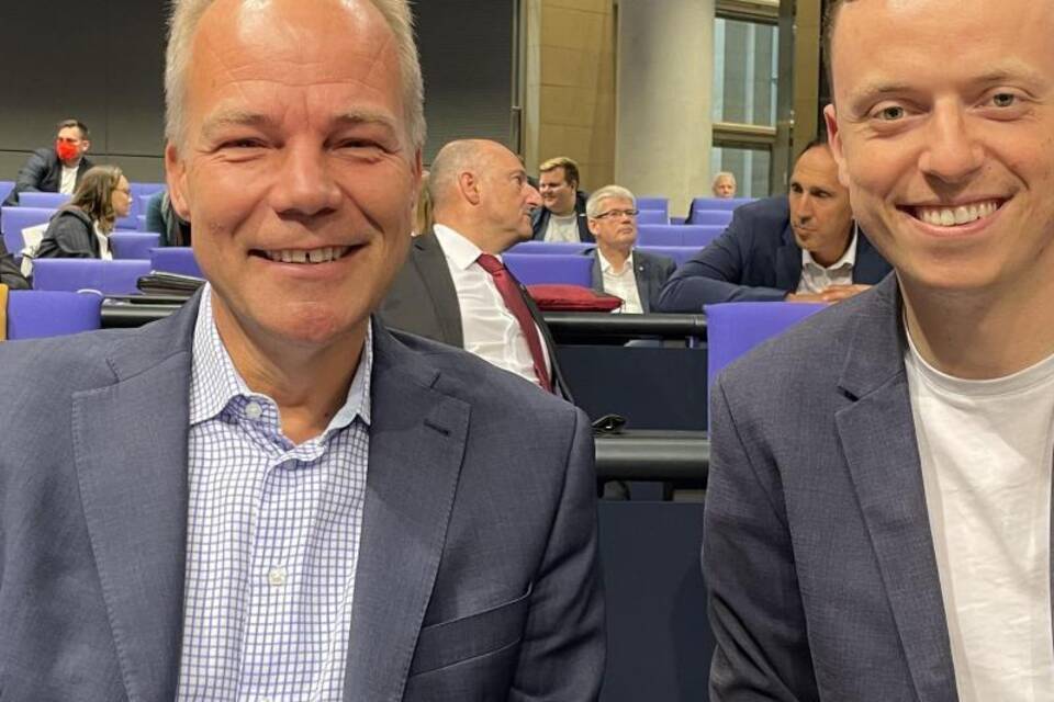SPD-Bundestagsabgeordnete Miersch und Ahmetovic SPD-Bundestagsabgeordnete Miersch und Ahmetovic