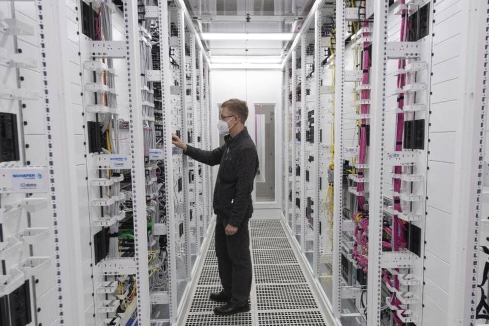 Ein Vodafone 5G-Rechenzentrum Ein Vodafone 5G-Rechenzentrum