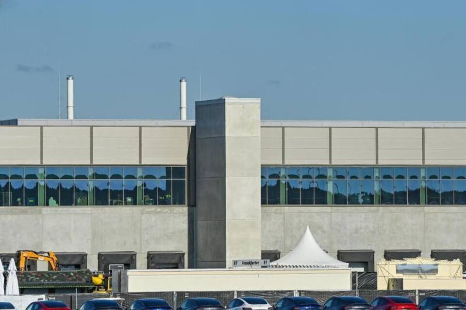 Baustelle Tesla-Fabrik Baustelle Tesla-Fabrik