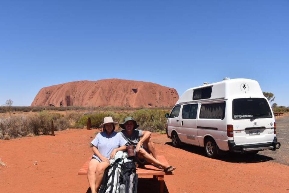 Mit dem Van im Outback Mit dem Van im Outback