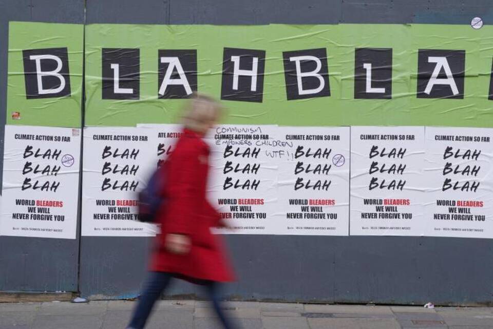 "Blah, blah, blah" "Blah, blah, blah"