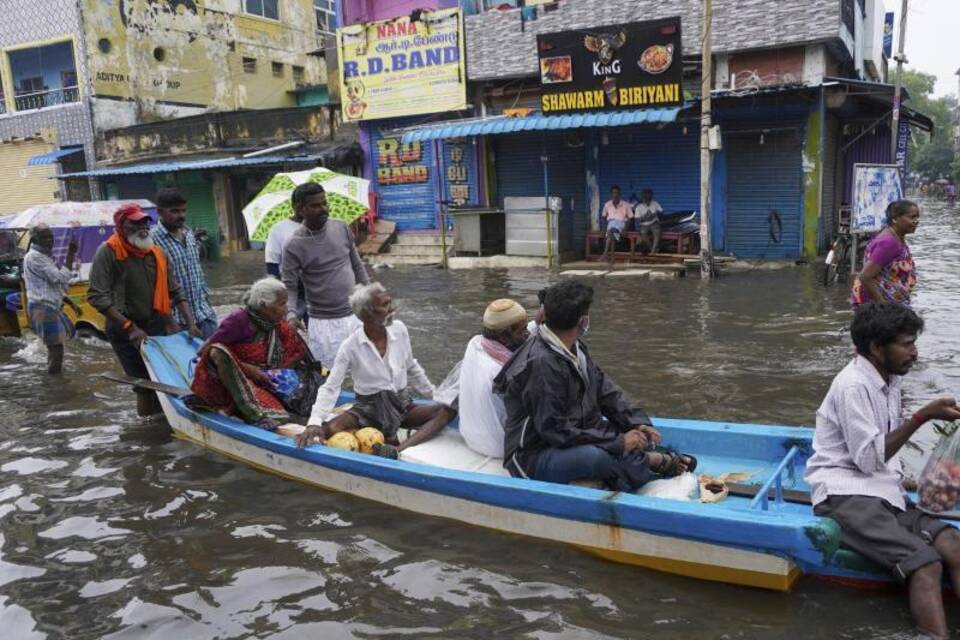 Schwere Regenfälle in Indien