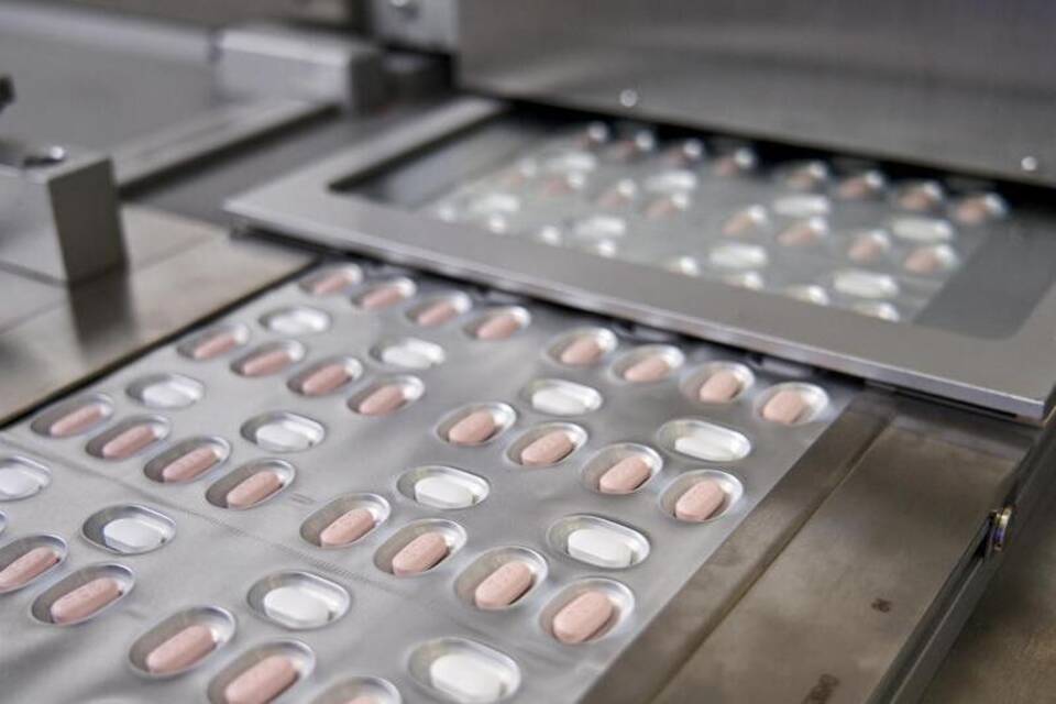 Herstellung Pille von Pfizer gegen Covid-19