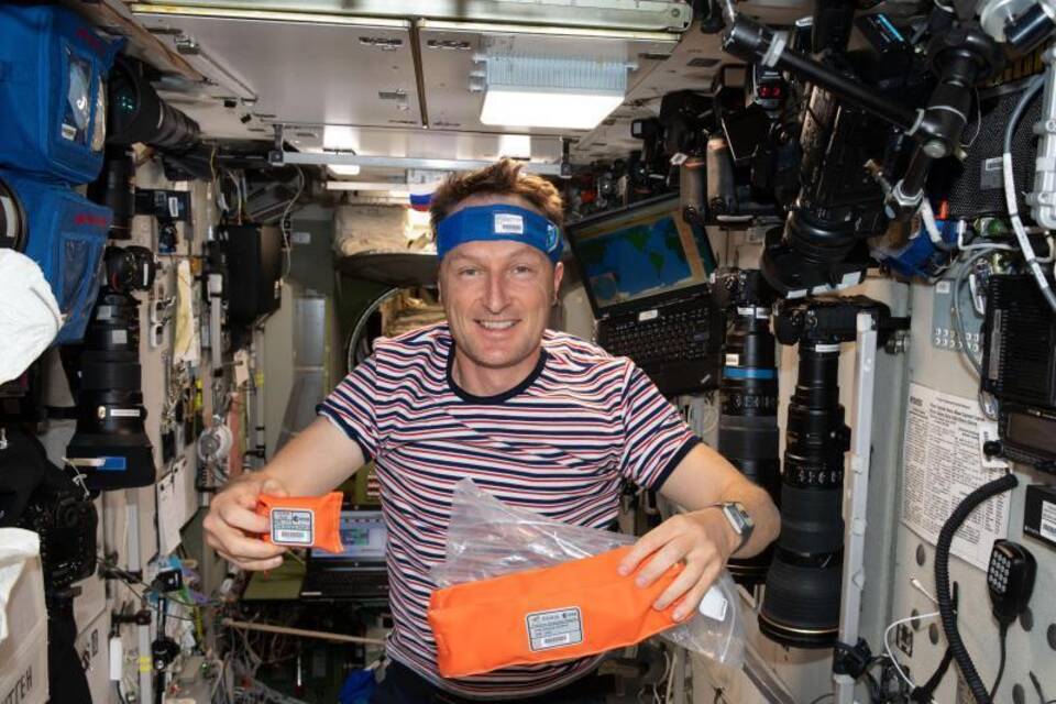 Astronaut Matthias Maurer auf der ISS